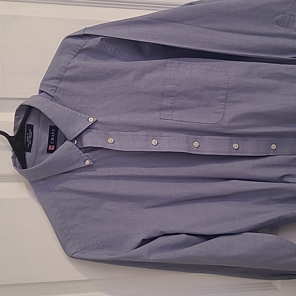 Chaps Blue Button Down